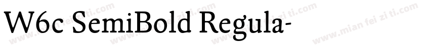 W6c SemiBold Regula字体转换